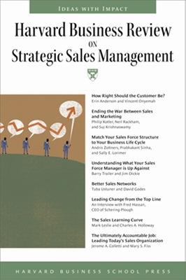 Cover of "Harvard Business Review" on Strategic Sales Management