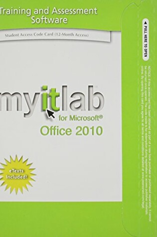 Cover of myitlab with Pearson eText -- Access Code -- for Office 2010