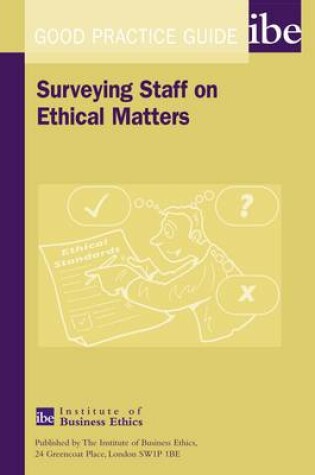 Cover of Surveying Staff on Ethical Matters