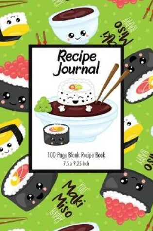 Cover of Recipe Journal - Cute Sushi