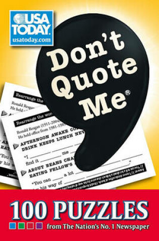 Cover of Don't Quote Me