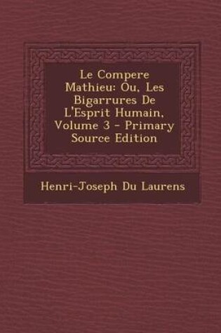 Cover of Le Compere Mathieu