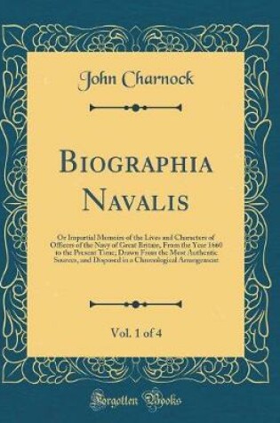 Cover of Biographia Navalis, Vol. 1 of 4