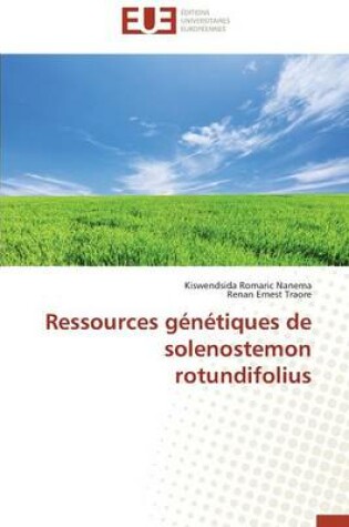 Cover of Ressources G n tiques de Solenostemon Rotundifolius