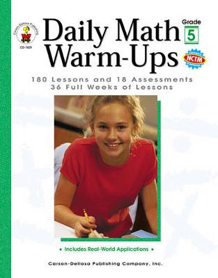 Book cover for Daily Math Warm-Ups, Grade 5