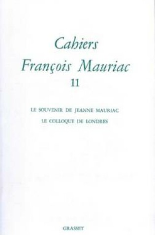 Cover of Cahiers Numero 11