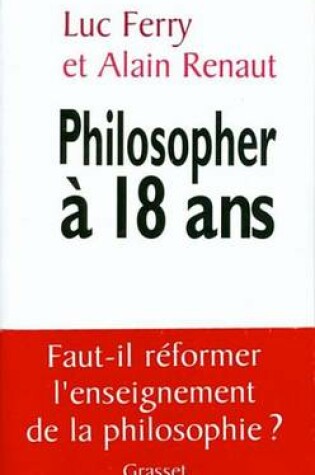 Cover of Philosopher a 18 ANS