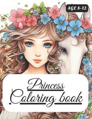 Cover of Princess coloring book for kids