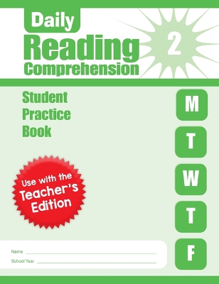Book cover for Daily Reading Comprehension, Grade 2 Student Edition Workbook