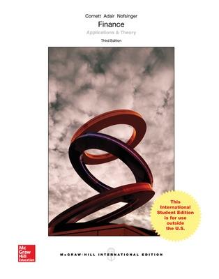 Book cover for Finance: Applications and Theory (Int'l Ed)
