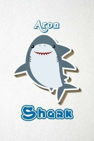 Cover of Aron Shark A5 Lined Notebook 110 Pages