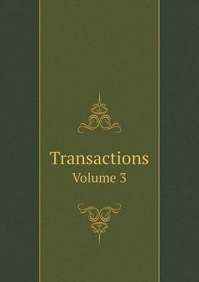 Book cover for Transactions Volume 3