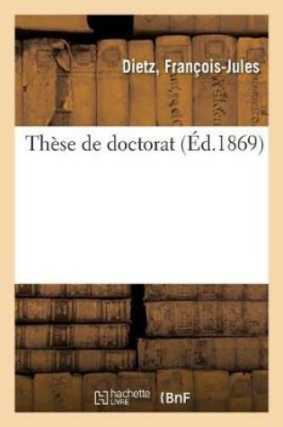 Cover of These de Doctorat