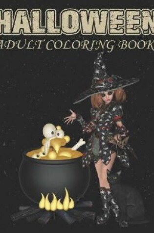 Cover of Halloween Adult Coloring Book