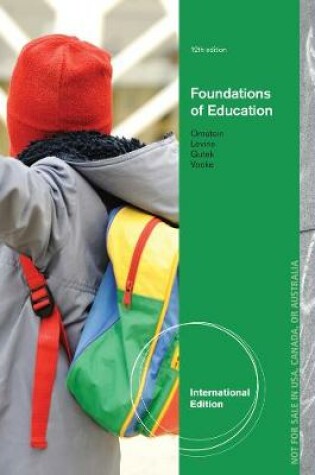 Cover of Foundations of Education, International Edition