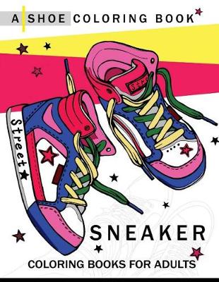 Book cover for Sneaker coloring book