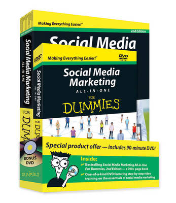 Book cover for Social Media Marketing All-in-One For Dummies Book + DVD Bundle