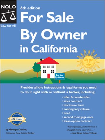 Cover of For Sale by Owner in California