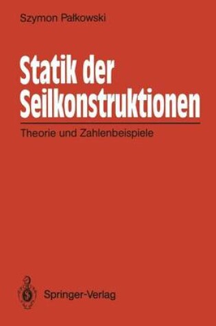 Cover of Statik der Seilkonstruktionen