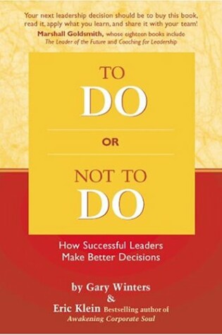 Cover of To Do or Not to Do