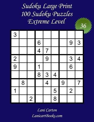 Book cover for Sudoku Large Print for Adults - Extreme Level - N Degrees36