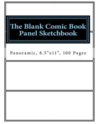 Cover of The Blank Comic Book Panel Sketchbook