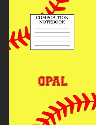 Book cover for Opal Composition Notebook