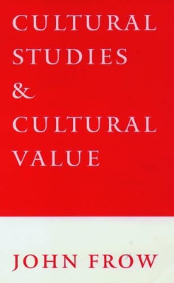 Book cover for Cultural Studies and Cultural Value