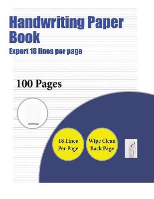 Book cover for Handwriting Paper Book (Highly advanced 18 lines per page)