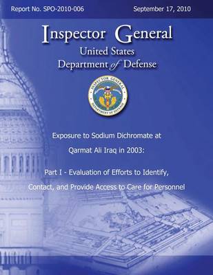 Cover of Exposure to Sodium Dichromate at Qarmat Ali Iraq in 2003