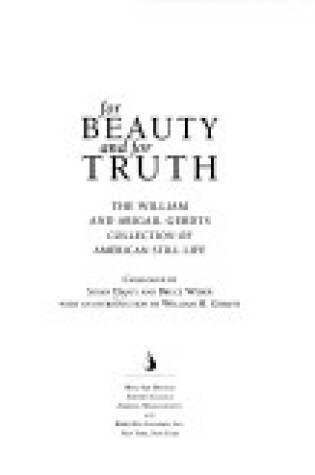 Cover of For Beauty and for Truth