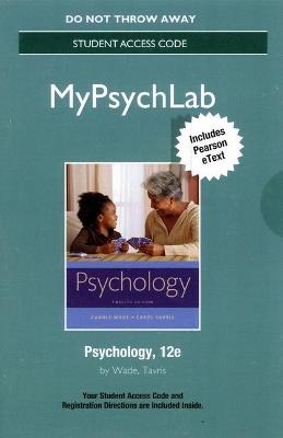 Book cover for NEW MyLab Psychology with Pearson eText -- Standalone Access Card -- for Psychology
