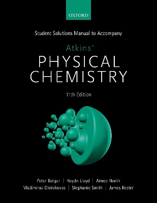 Book cover for Student Solutions Manual to Accompany Atkins' Physical Chemistry 11th Edition