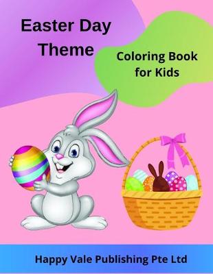 Book cover for Easter Day Theme Coloring Book for Kids