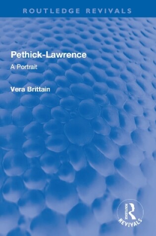 Cover of Pethick-Lawrence