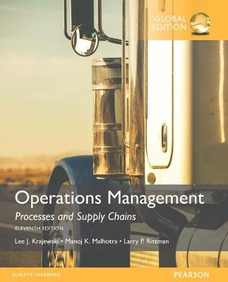 Book cover for Operations Management: Processes and Supply Chains, OLP with eText, Global Edition