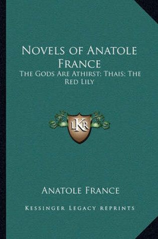 Cover of Novels of Anatole France