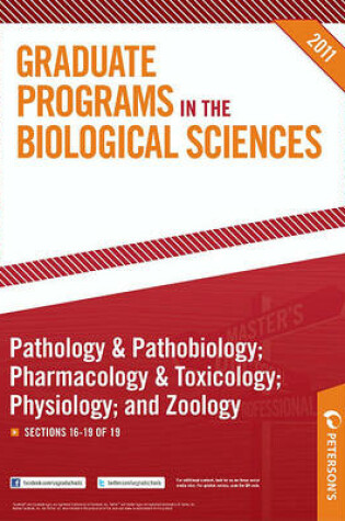 Cover of Peterson's Graduate Programs in the Biological & Biomedical Sciences; Anatomy; And Biochemistry