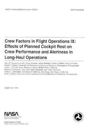Cover of Crew factors in flight operations 9