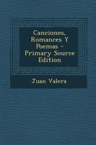 Cover of Canciones, Romances y Poemas