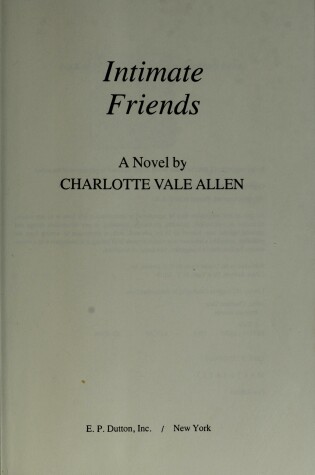 Cover of Intimate Friends