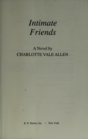 Book cover for Intimate Friends