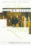 Book cover for The Way We Lived