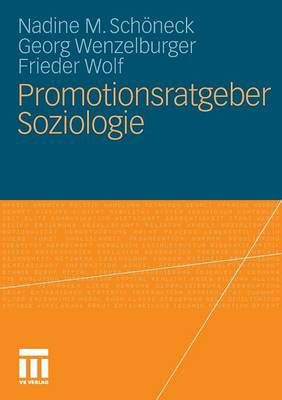 Book cover for Promotionsratgeber Soziologie