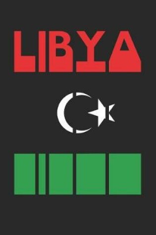 Cover of Vintage Libya Notebook - Retro Libya Planner - Libyan Flag Diary - Libya Travel Journal