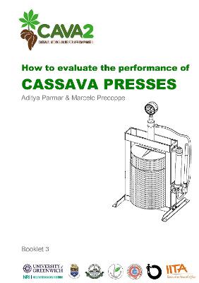 Book cover for How to evaluate the performance of cassava presses