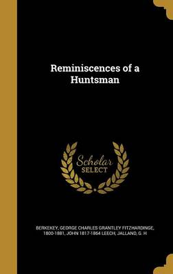 Book cover for Reminiscences of a Huntsman