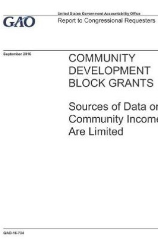 Cover of Community Development Block Grants