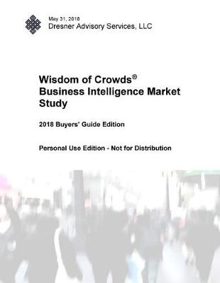 Book cover for 2018 Wisdom of Crowds Business Intelligence Market Study Buyer's Guide