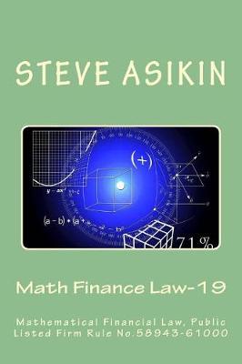 Book cover for Math Finance Law-19 (2nd Ed)